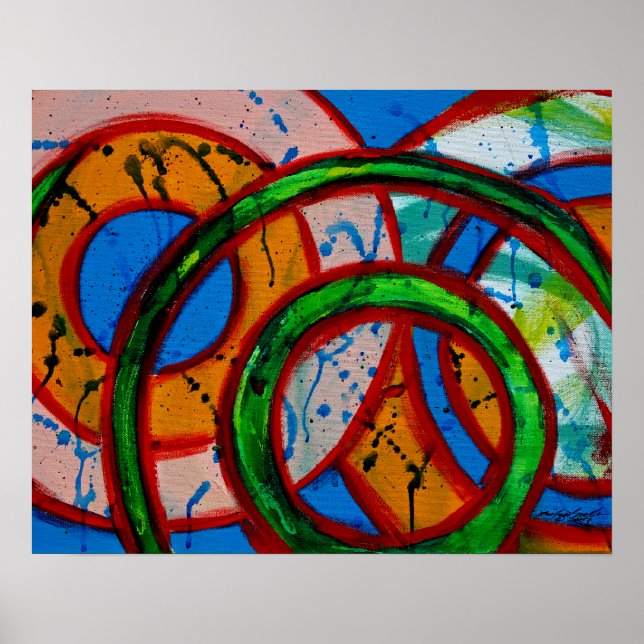 Composition #20 by Michael Moffa Poster (Front)