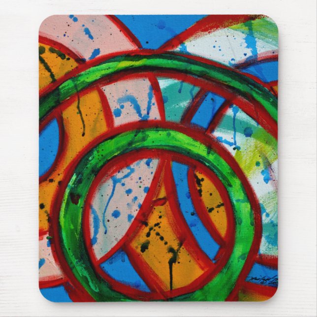 Composition #20B by Michael Moffa Mouse Pad (Front)