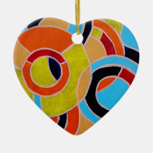 Composition #22 by Michael Moffa Ceramic Ornament (Front)