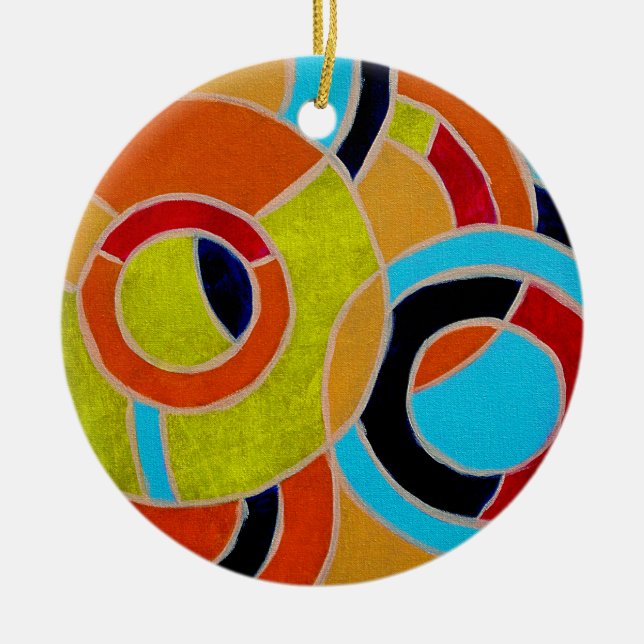 Composition #22 by Michael Moffa Ceramic Ornament (Front)