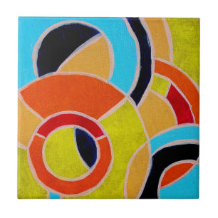 Composition #22 by Michael Moffa Ceramic Tile