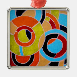 Composition #22 by Michael Moffa Metal Ornament