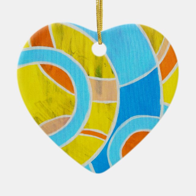 Composition #23 by Michael Moffa Ceramic Ornament (Front)