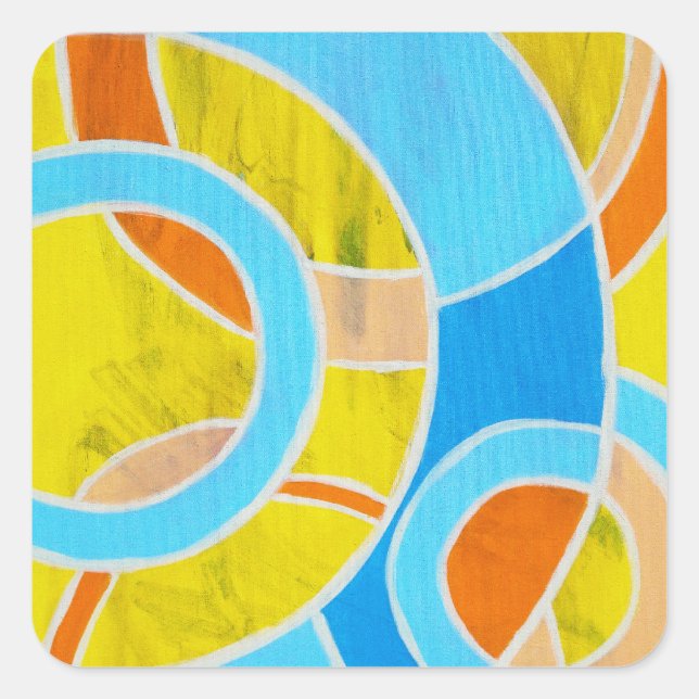 Composition #23 by Michael Moffa Square Sticker (Front)