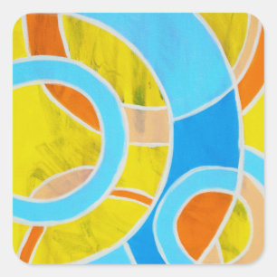 Composition #23 by Michael Moffa Square Sticker