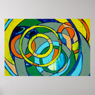 Composition #26 by Michael Moffa Poster