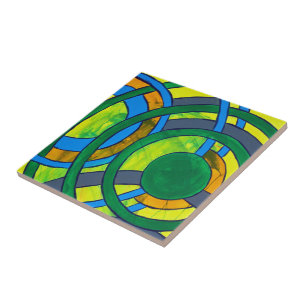 Composition #28 by Michael Moffa Ceramic Tile