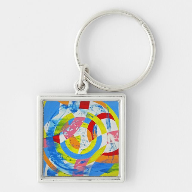 Composition #2 by Michael Moffa Key Ring (Front)