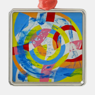 Composition #2 by Michael Moffa Metal Ornament