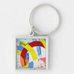 Composition #2A by Michael Moffa Key Ring