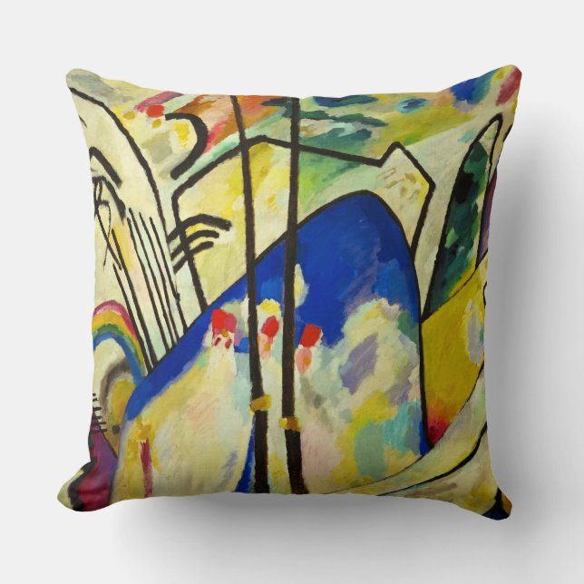 Composition 4, 1911 by Wassily Kandinsky Cushion (Front)