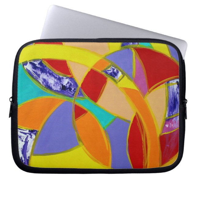 Composition #5 by Michael Moffa Laptop Sleeve (Front)