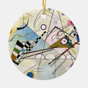 Composition 8 Wassily Kandinsky Ceramic Ornament