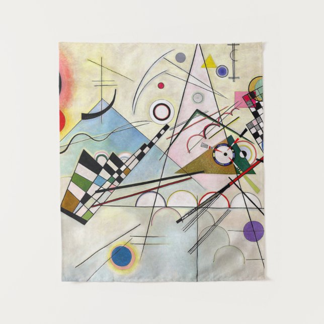 Composition 8 Wassily Kandinsky Tapestry (Front)