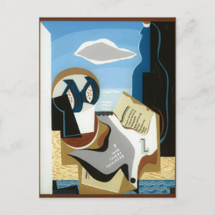 Composition A L'oiseau by Louis Marcoussis Postcard