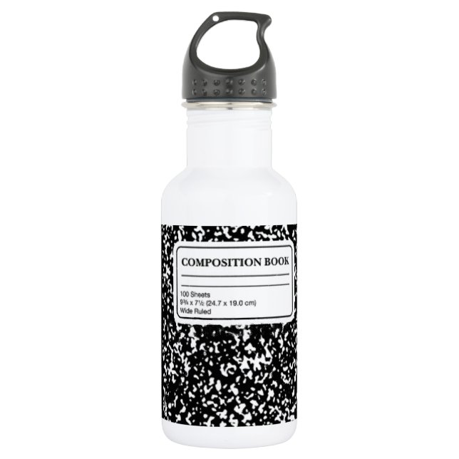 Composition Book 532 Ml Water Bottle (Front)
