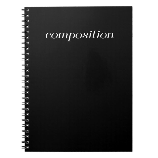 Composition Book - Black (Front)