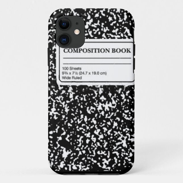 Composition Book Case-Mate iPhone Case (Back)