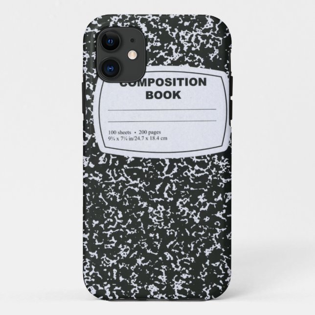 Composition Book Case-Mate iPhone Case (Back)