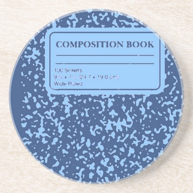 Composition Book Coaster (Front)