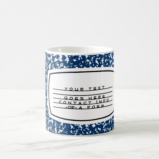 composition book coffee mug (Center)