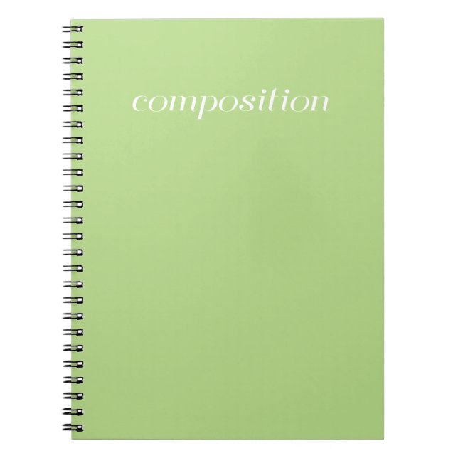 Composition Book - Green (Front)