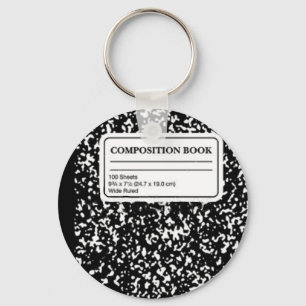 Composition Book Key Ring