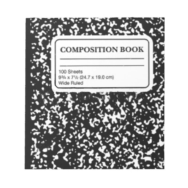 Composition Book Notepad (Front)