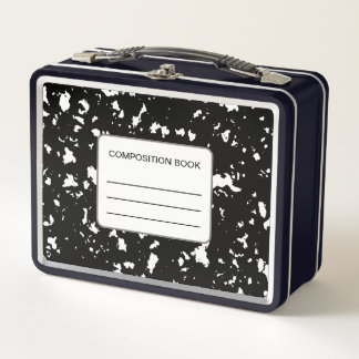 Composition Book Pattern Lunchbox