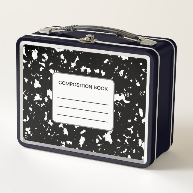 Composition Book Pattern Lunchbox (Front)