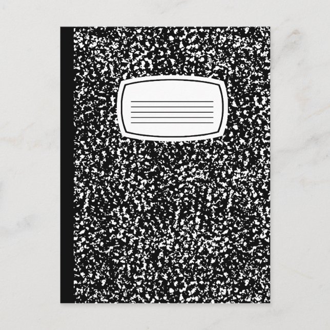 composition book postcard (Front)