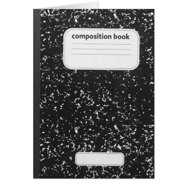 Composition Book Student Teacher (Front)