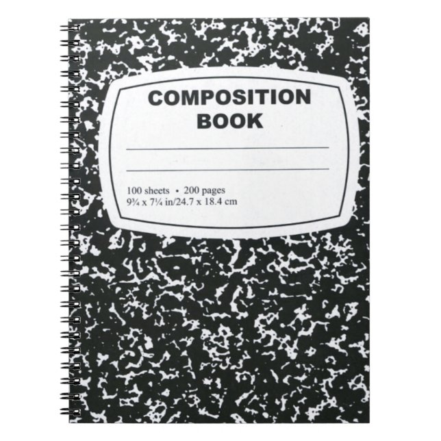 Composition Book Student Teacher (Front)