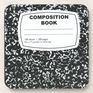 Composition Book Student Teacher Coaster