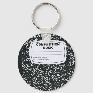 Composition Book Student Teacher Key Ring