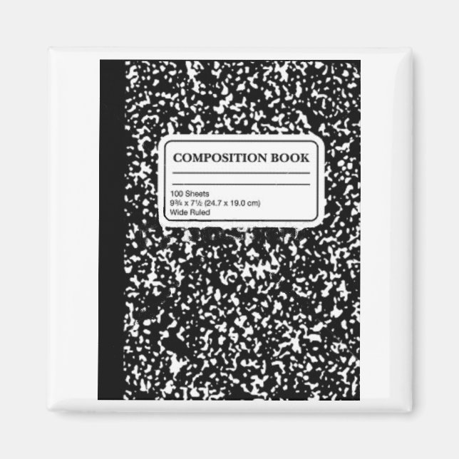 Composition Book/Student-Teacher Magnet (Front)