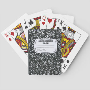 Composition Book Student Teacher Playing Cards