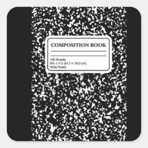 Composition Book/Student-Teacher Square Sticker