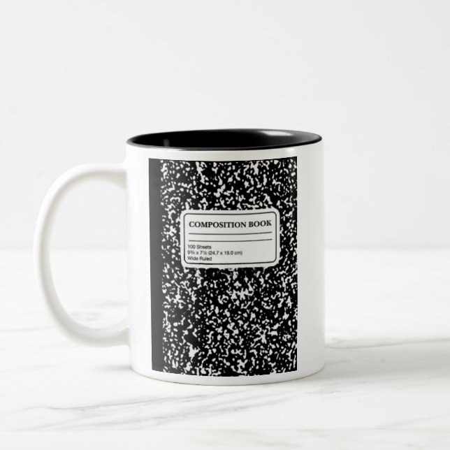 Composition Book/Student-Teacher Two-Tone Coffee Mug (Left)