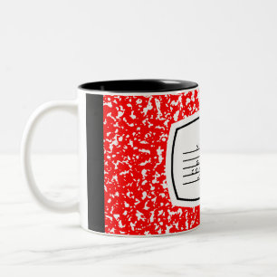 composition book Two-Tone coffee mug