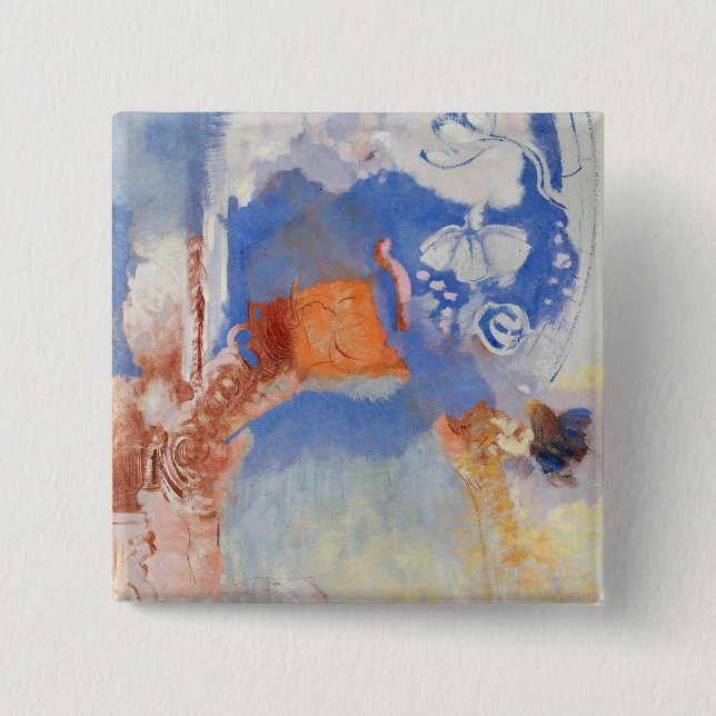 Composition, c.1900 (oil on canvas) 15 cm square badge (Front)