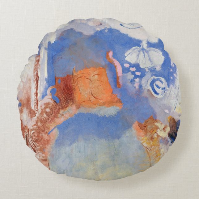 Composition, c.1900 (oil on canvas) round cushion (Front)