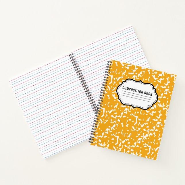 Composition Classic Pattern Spiral Notebook (Inside)
