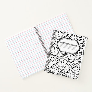 Composition Classic Pattern Spiral Notebook