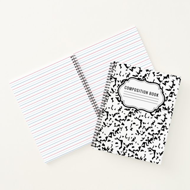 Composition Classic Pattern Spiral Notebook (Inside)
