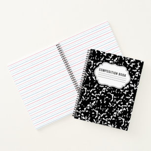 Composition Classic Pattern Spiral Notebook