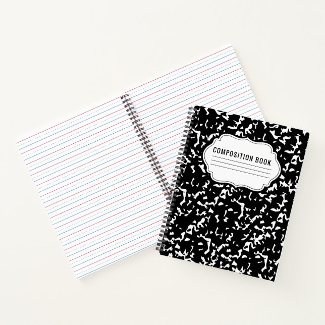 Composition Classic Pattern Spiral Notebook (Inside)