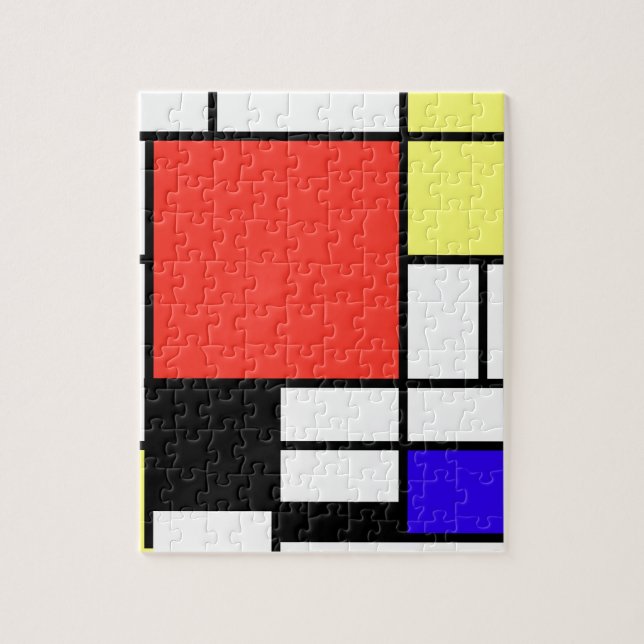 Composition , Mondriaan Jigsaw Puzzle (Vertical)
