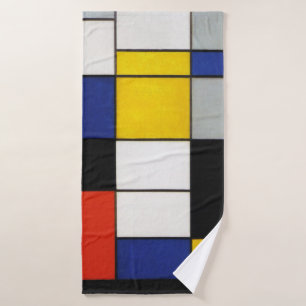 Composition, Mondrian Bath Towel