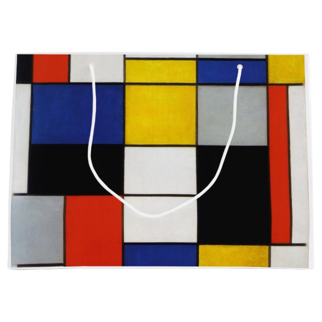Composition, Mondrian Large Gift Bag (Front)